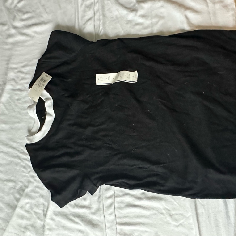 a new day Black and White Men's Tee